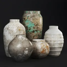 Rustic concrete vase